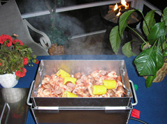 Low Country Shrimp Boil in the Table Top Seafood Steamer