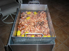 Low Country Boil in the Seafood Steamer