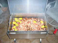 Low Country Boil in the Seafood Steamer